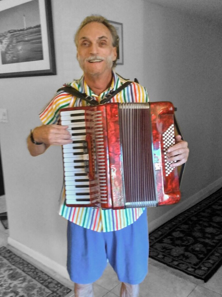 Feeling like he needed to find the music again in his life, Michael acquired a new accordion in 2021. He learned to play as a child because his mother said, &quot;Somebody has to make music for us at weddings and funerals.&quot;