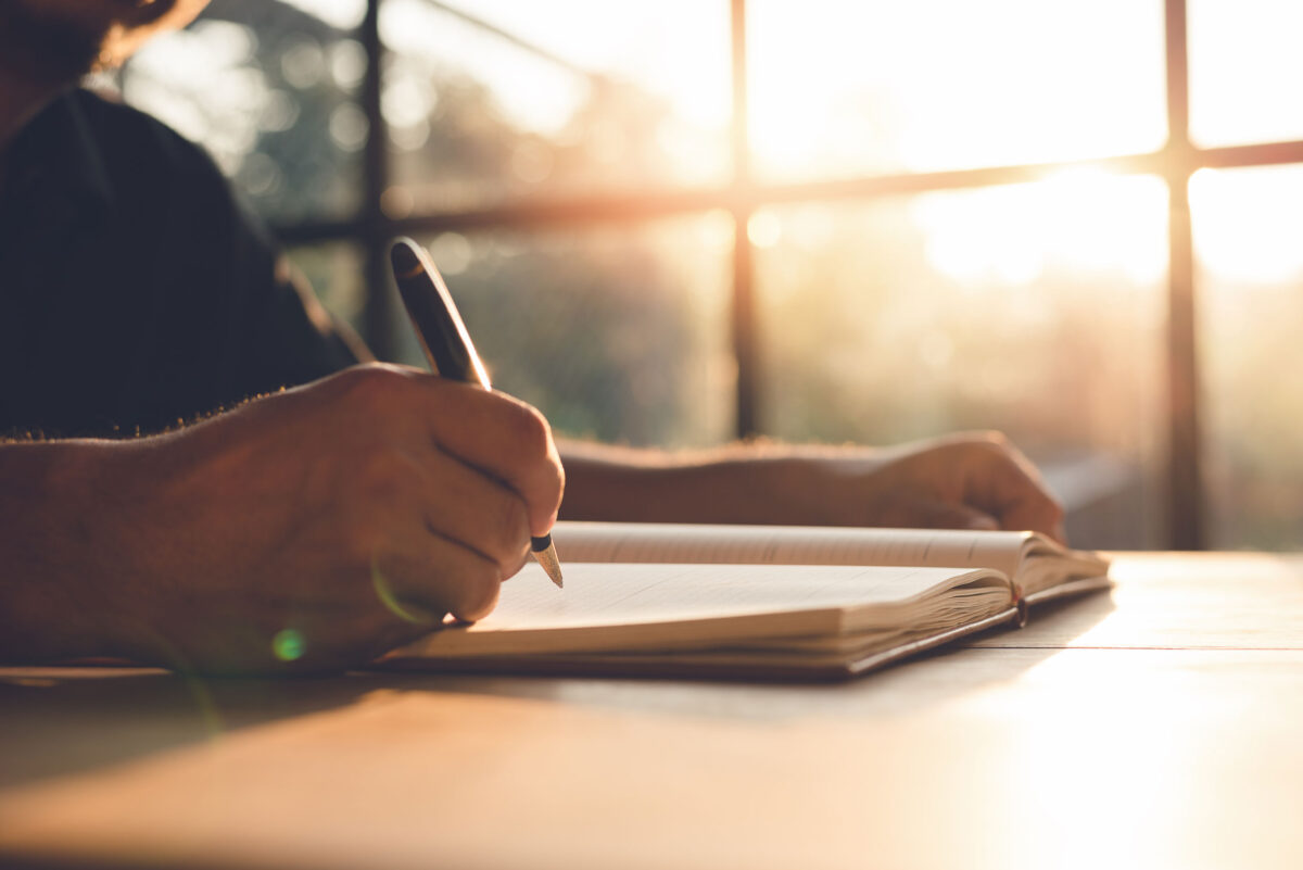 Reflections category image of writing in journal