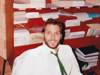 On temporary duty at the American Embassy in Abu Dhabi, United Arab Emirates (UAE), processing immigrant visas in 1985.